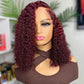 99J Colored Short BOB 13x6 Lace Front Wig 5x5 Glueless Ready To Go Human Hair Wig Jerry Curly