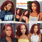99J Colored Short BOB 13x6 Lace Front Wig 5x5 Glueless Ready To Go Human Hair Wig Jerry Curly