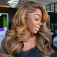 Highlight Brown 5x5 Glueless Ready Go Wig 13x6 Lace Front Wig Double Drawn Weft Made