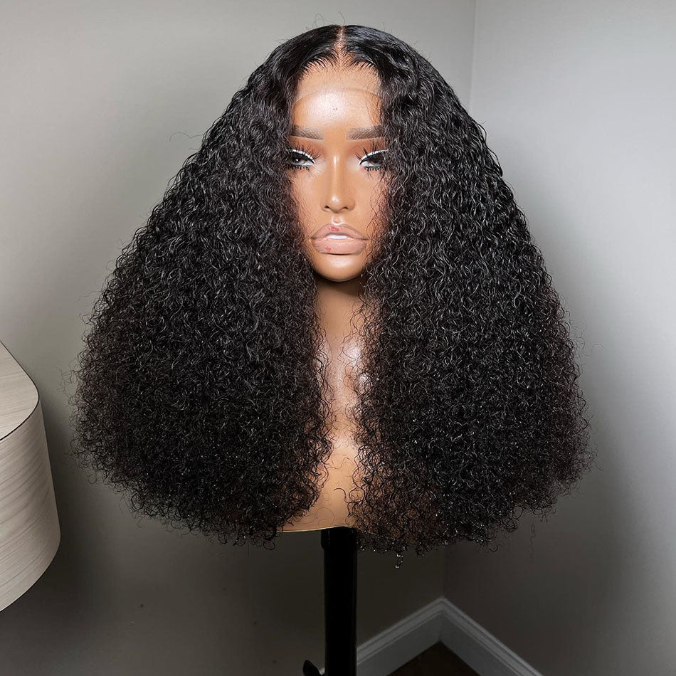 Big Curly Wigs Double Drawn Weft Made 250% Density Jerry Curly Human Hair Wigs