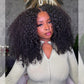 Big Curly Wigs Double Drawn Weft Made 250% Density Kinky Curly Human Hair Wigs