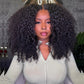 Big Curly Wigs Double Drawn Weft Made 250% Density Kinky Curly Human Hair Wigs