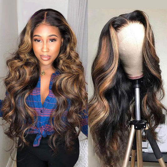 1B/30# Highlight Blonde Colored 5x5 13x6 Lace Front Closure Wig 6x5 Glueless Ready To Go Human Hair Wigs Body Wave