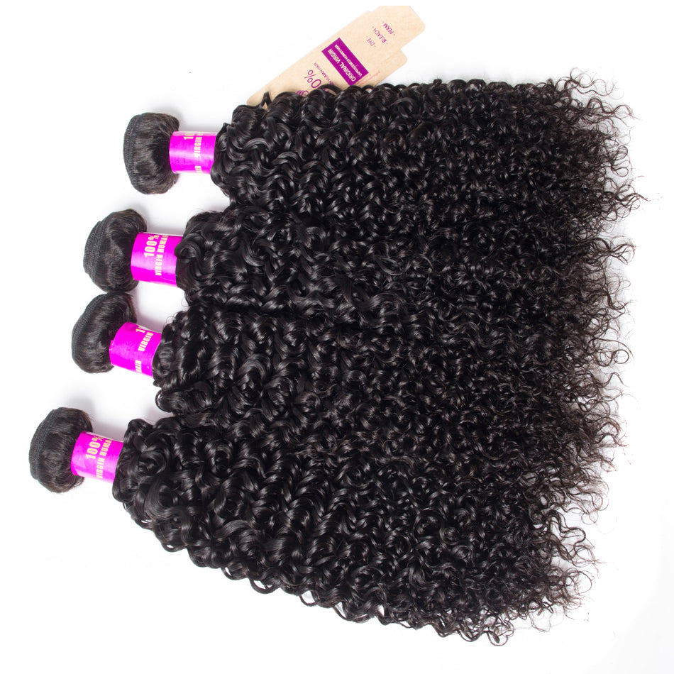10A Malaysian Jerry Curly Hair 1/3/4 Bundles Deal 100% Remy Human Hair Weave