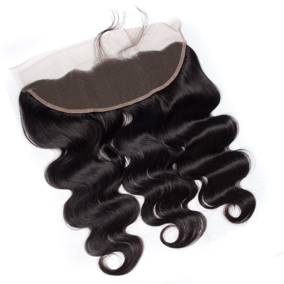 10A Body Wave Human Hair 3 Bundles With 13x4 Full Frontal Lace 100% Remy Human Hair