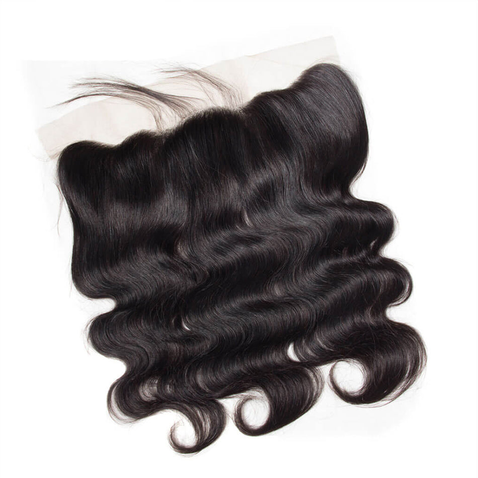 10A Body Wave Human Hair 3 Bundles With 13x4 Full Frontal Lace 100% Remy Human Hair