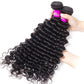 10A Deep Wave Human Hair 3 Bundles With 13x4 Full Frontal Lace 100% Remy Human Hair