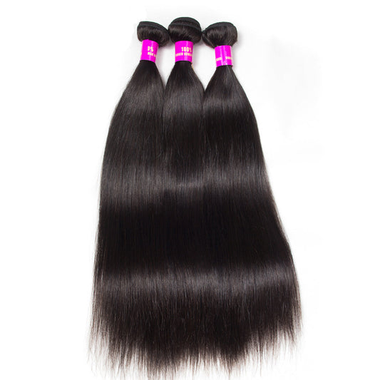 10A Brazilian Straight Hair 1/3/4 Bundles Deal 100% Remy Human Hair Weave