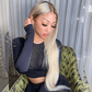 Hot Star Top 10A 250% Density Customized Ombre Platinum Blonde Colored 13x6 Lace Front Human Hair Wigs Brazilian Body Wave