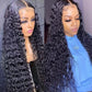 5x5 13x4 Invisiable HD Full Lace Frontal Closure Wig Deep Wave Human Hair Wigs