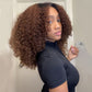 Special Offer ! Znuie Same Ombre Brown Colored 6x5 Glueless Lace Wigs Human Hair Ready To Wear