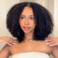 Fluffy Curly Look Glueless Lace Wig Human Hair Ready To Wear