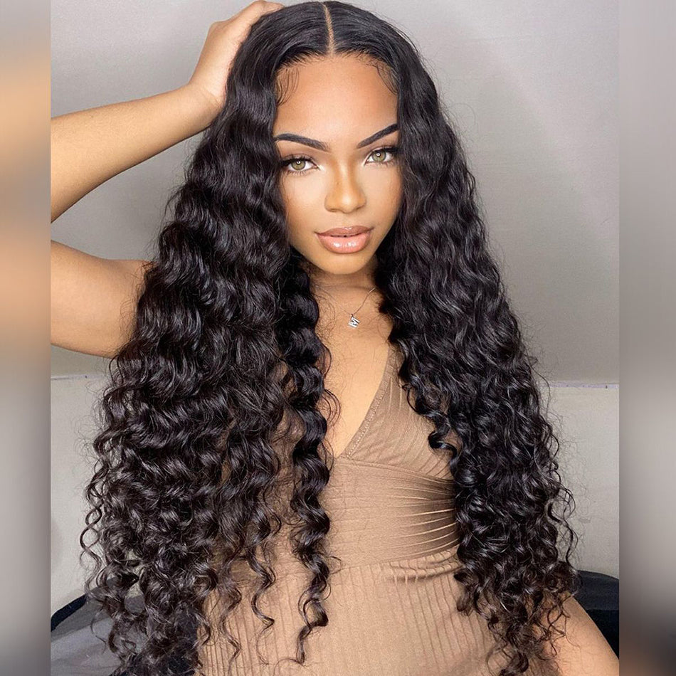 Loose Deep Wave Lace Front Wigs 6x5 Gluelss Lace Human Hair Wigs
