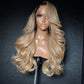 Ombre Ash Blonde 13x6 Lace Front Human Hair 250% Density Wigs