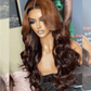 Luxurious Honey Brown Ombre Colored Wigs 5x5 Glueless Lace Closure Ready To Wear Human Hair Wigs