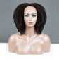 Afro Kinky Curly 3 In 1 Half Wig ( Can be weared in half wig / headband wig / ponytail )