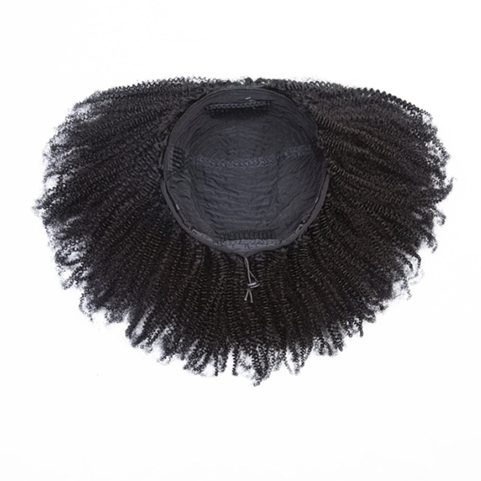 Afro Kinky Curly 3 In 1 Half Wig ( Can be weared in half wig / headband wig / ponytail )