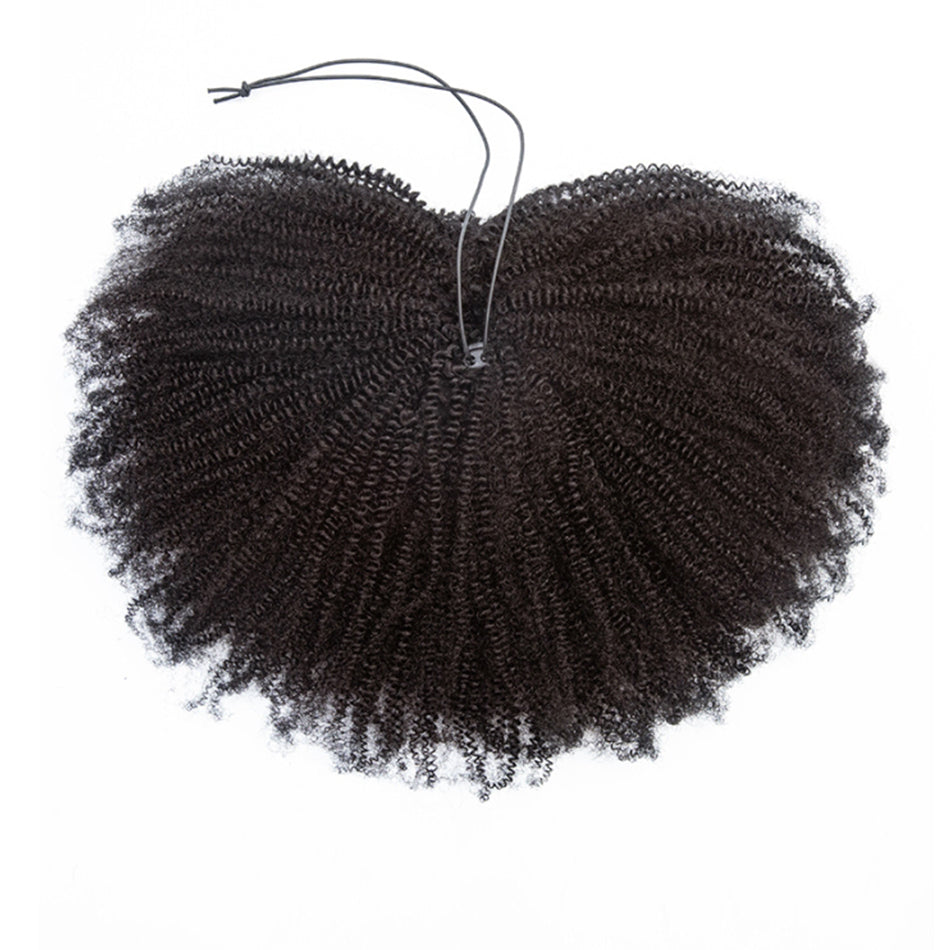 Afro Kinky Curly 3 In 1 Half Wig ( Can be weared in half wig / headband wig / ponytail )