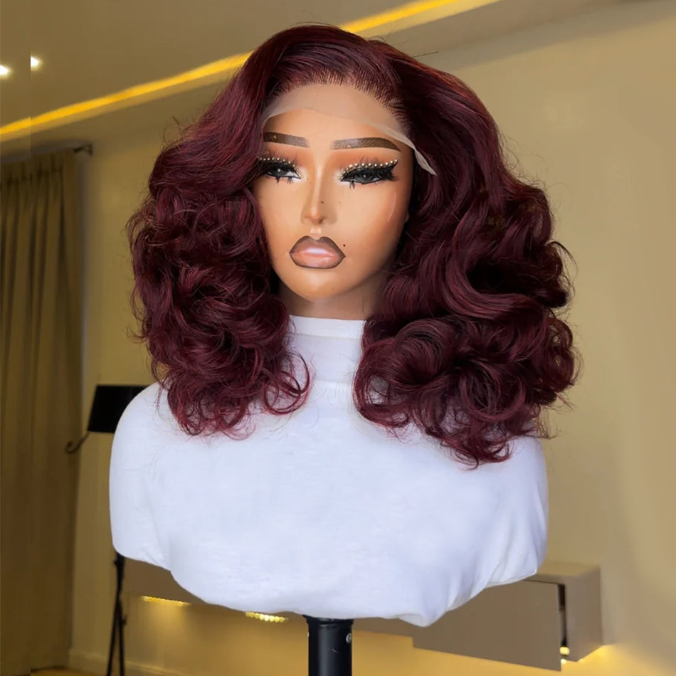 300% Density Classy And Luxury Bouncy Rose Wave Glueless Lace Wigs Human Hair Confident Boss Lady Wigs Ultra Full