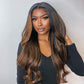 Premium 10A 210% Density Black Roots P1B/30 Colored 13x6 Lace Pre Cut Lace 6x5 Gueless Human Hair Wigs Body Wave