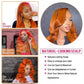 Ginger Orange Colored 13x6 Lace Front Closure Wig 5x5 Glueless Ready To Wear Human Hair Wig