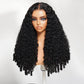 Premium 10A Burmese Curly With Spiral Curly Ends 13X4 Undetectable HD Full Frontal Lace Human Hair Wigs