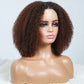 Chocolate Brown Colored 5x5 Glueless Curly Lace Wigs Ready To Wear