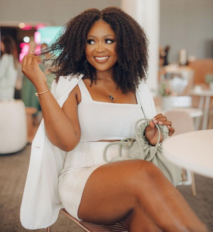 Fluffy Curly Look Glueless Lace Wig Human Hair Ready To Wear-020