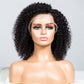 Natural Curly Glueless Lace Wig Human Hair Ready To Wear