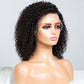 Natural Curly Glueless Lace Wig Human Hair Ready To Wear