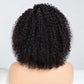Natural Curly Glueless Lace Wig Human Hair Ready To Wear