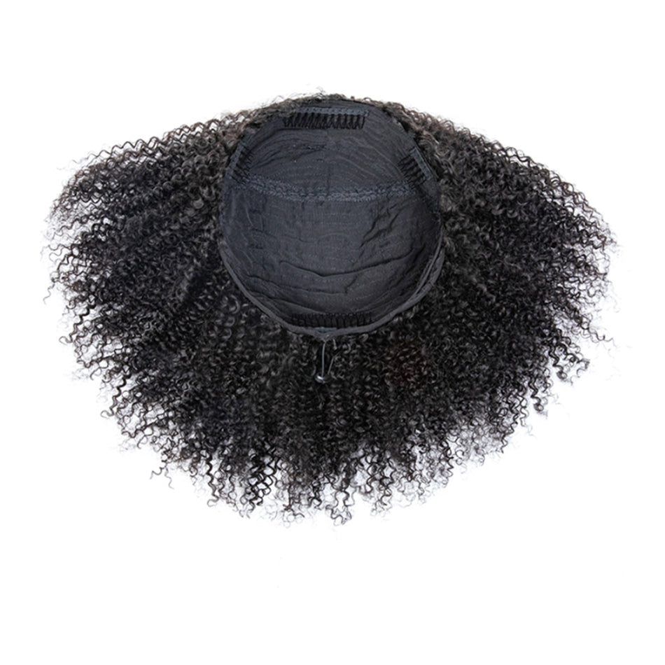 Kinky Curly 3 In 1 Half Wig ( Can be weared in half wig / headband wig / ponytail )