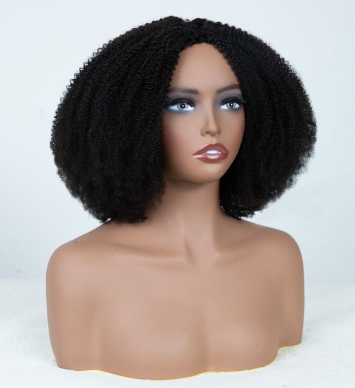 Afro Kinky Curly Seamless V-Part Wig