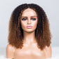 Sunlit Brown Colored Glueless Curly Lace Wig Human Hair Ready To Wear-025