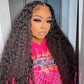 Transparent 13x6 Lace Front Closure Wig 5x5 Ready To Go Human Hair Deep Wave Wig