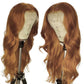 Ginger Colored 13x6 Lace Front Closure Wig 5x5 Glueless Ready To Go Human Hair Wigs Body Wave