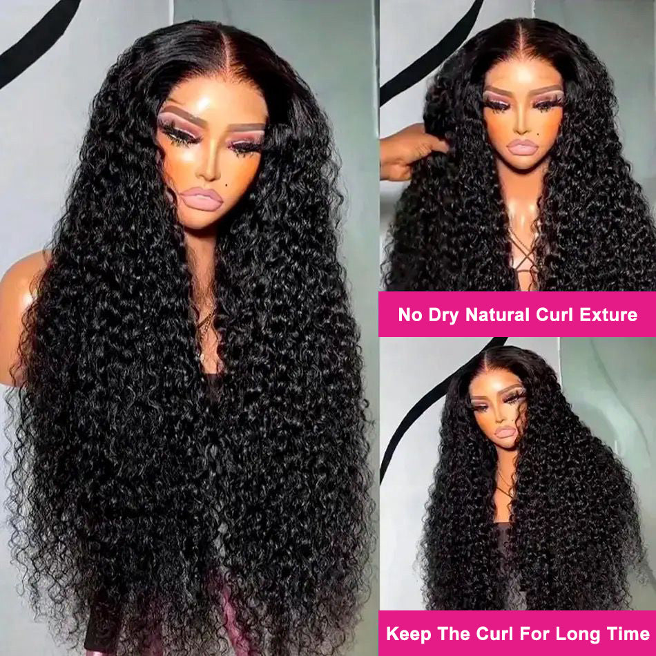 Transparent 13x6 Lace Front Closure Wig 6x5 Ready To Go Human Hair Wigs Malaysian Jerry Curly Wigs