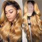 Premium 10A 210% Density Ombre Honey Blonde 6x5 Glueless 13x6 Lace Front Human Hair Wigs