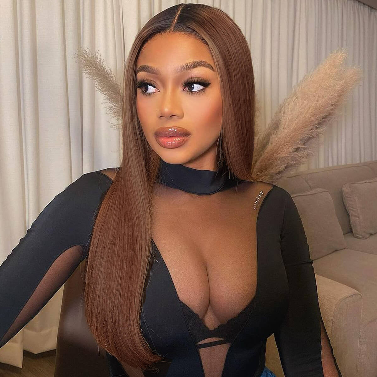 Ombre Brown 5x5 Glueless 13x6 Lace Front Human Hair Wigs