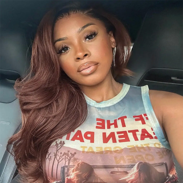 Ombre Brown 5x5 Glueless 13x6 Lace Front Human Hair Wigs