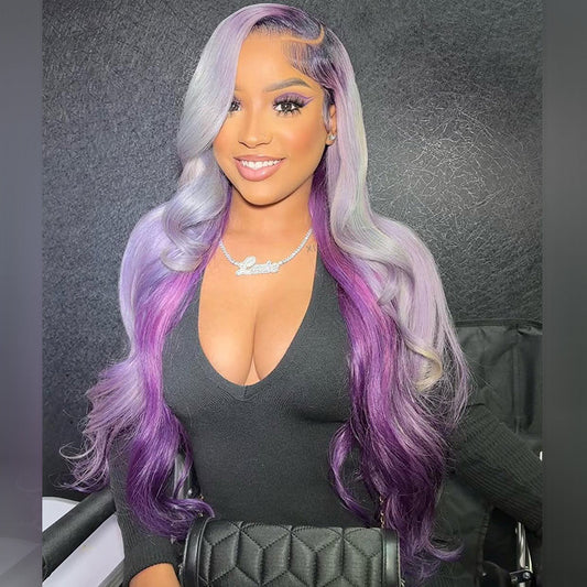 Top 10A 250% Density Customized Colored 13x6 Lace Front Human Hair Wigs