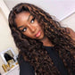 Premium 10A 210% Density Highlight Brown 6x5 Glueless 13x6 Lace Front Human Hair Wigs
