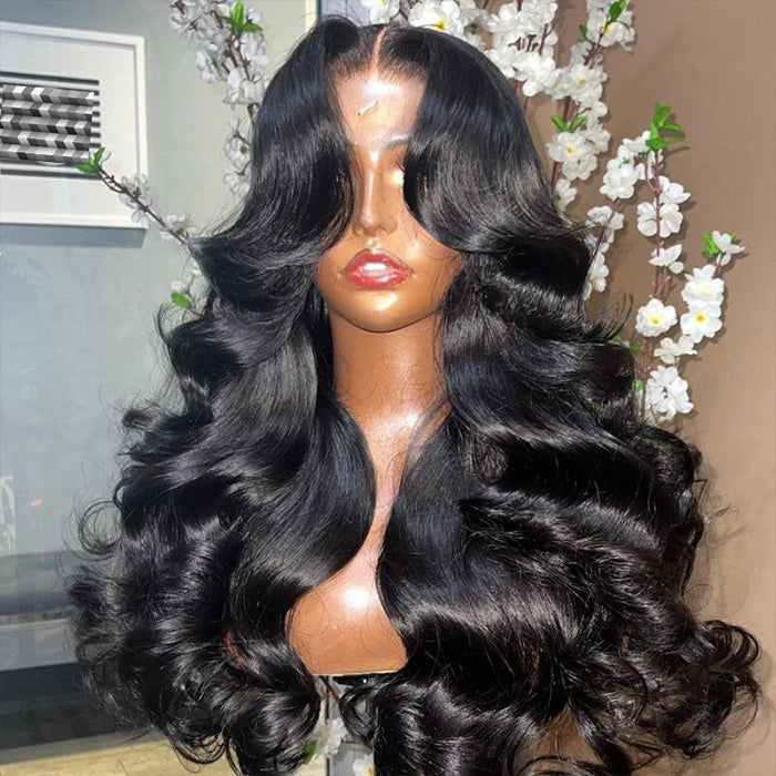 Transparent 13x6 Lace Front Wig 5x5 Glueless Ready Go Body Wave Wig