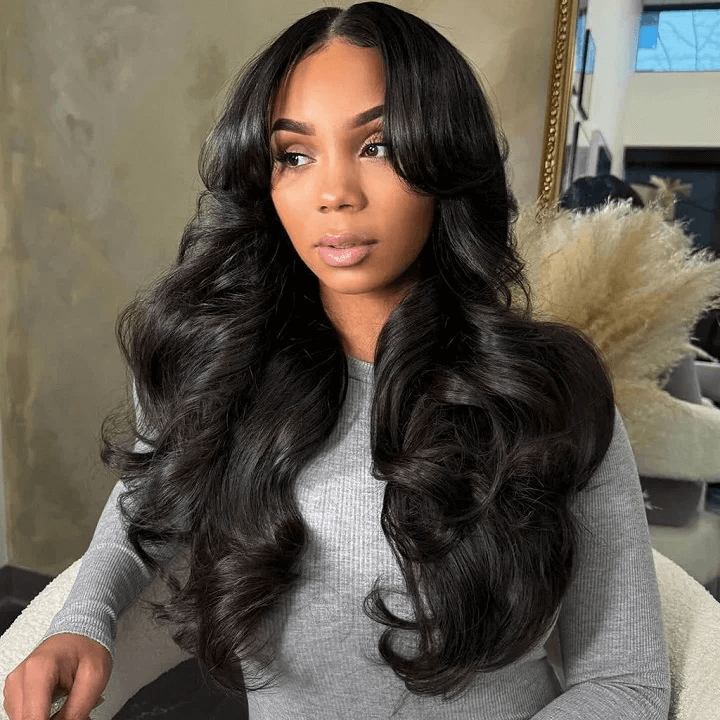 Transparent 13x6 Lace Front Wig 5x5 Glueless Ready Go Body Wave Wig