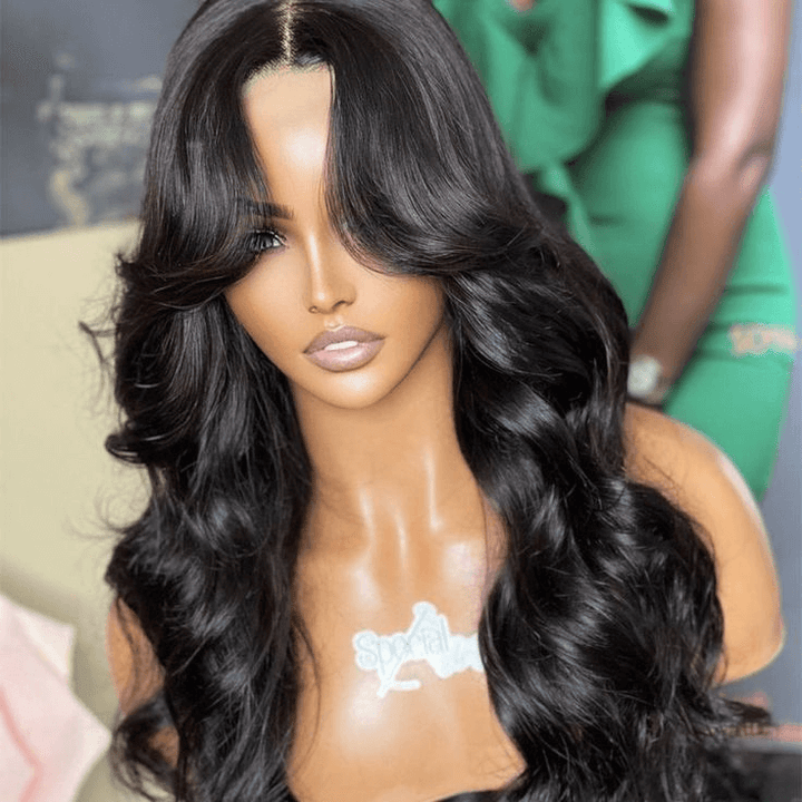 Transparent 13x6 Lace Front Wig 5x5 Glueless Ready Go Body Wave Wig
