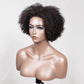 Afro Coily Glueless Lace Human Hair Wigs Ready To Wear