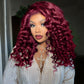 Wand Curl Lace Front Human Hair Wigs Glueless Wigs