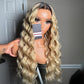 10A 250% Density Ombre Blonde Loose Deep Human Hair Wigs