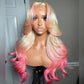 10A Customized Colored 250% Density 13x6 Lace Front Human Hair Wigs