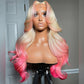 10A Customized Colored 250% Density 13x6 Lace Front Human Hair Wigs